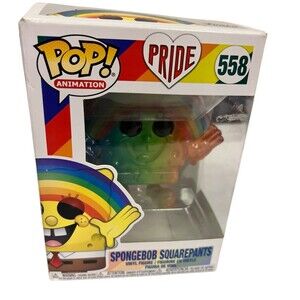 Funko Pop! Animation SpongeBob SquarePants Pride Rainbow Figure #558 Box